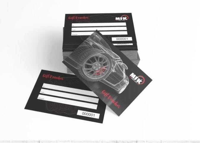 MFK Auto Care Gift Vouchers